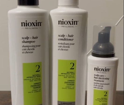 All three products from the Nioxin kit
